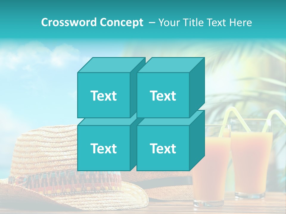 Drink Holiday Coastline PowerPoint Template