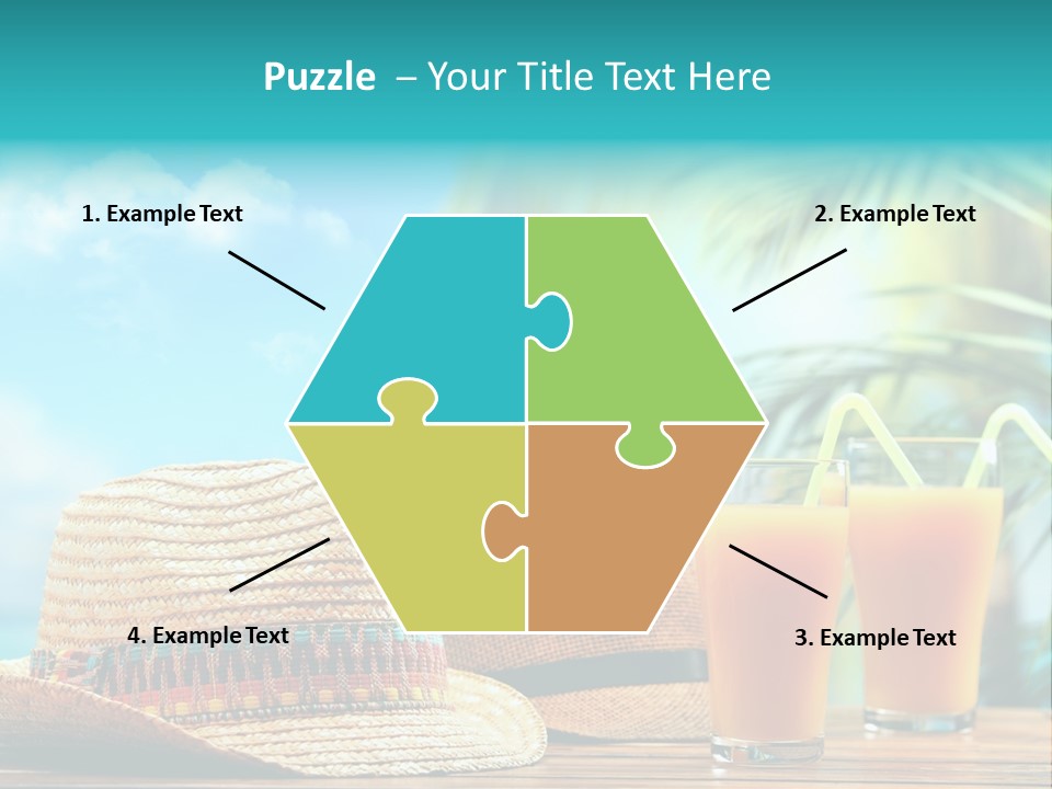 Drink Holiday Coastline PowerPoint Template