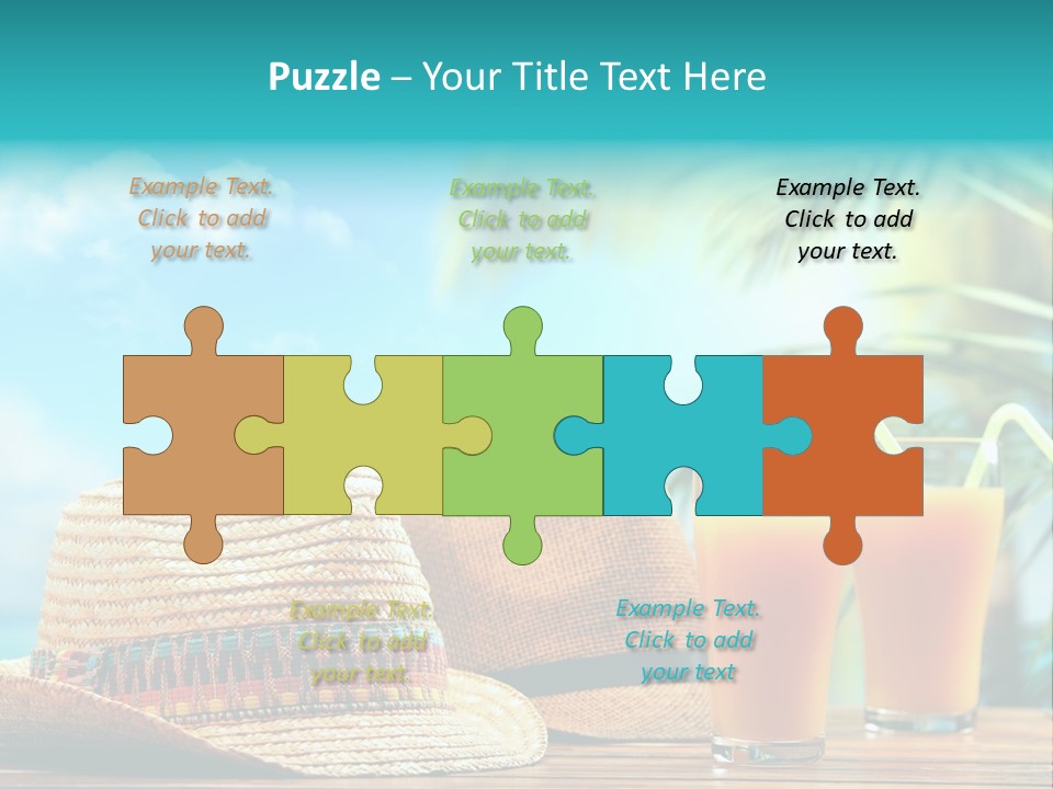 Drink Holiday Coastline PowerPoint Template