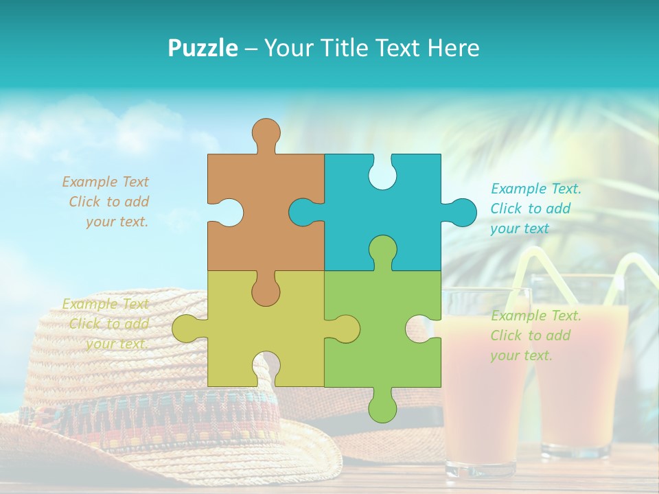 Drink Holiday Coastline PowerPoint Template