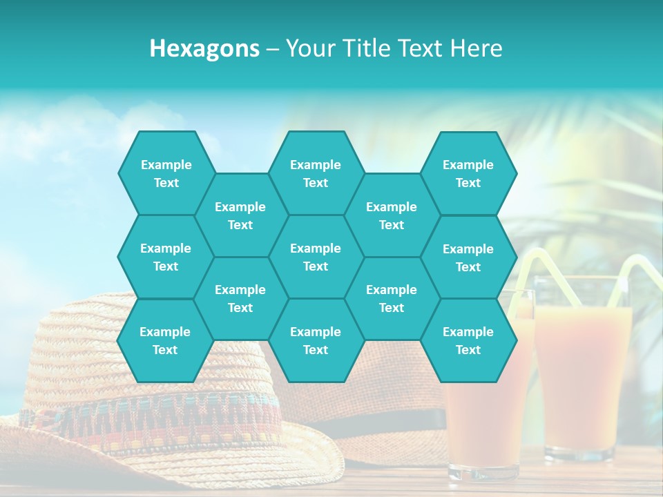 Drink Holiday Coastline PowerPoint Template