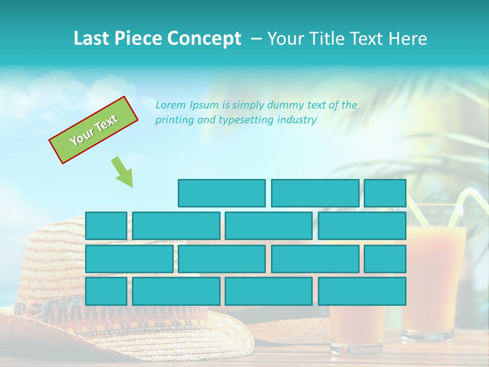 Drink Holiday Coastline PowerPoint Template