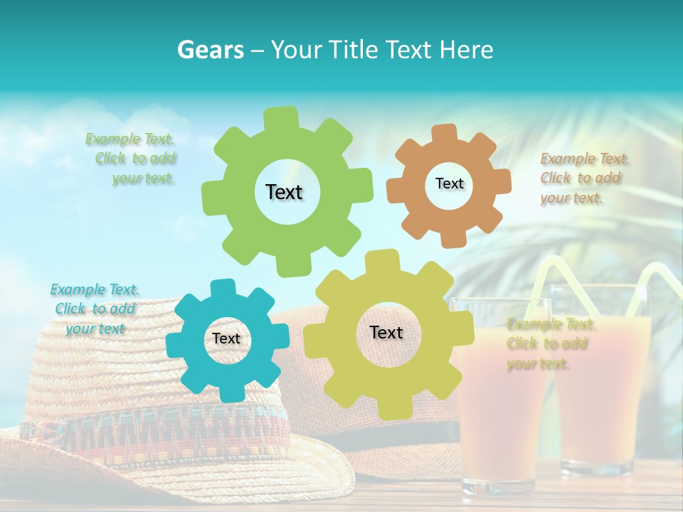 Drink Holiday Coastline PowerPoint Template