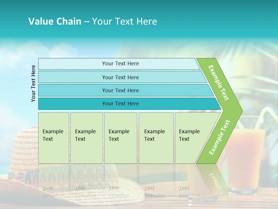 Drink Holiday Coastline PowerPoint Template