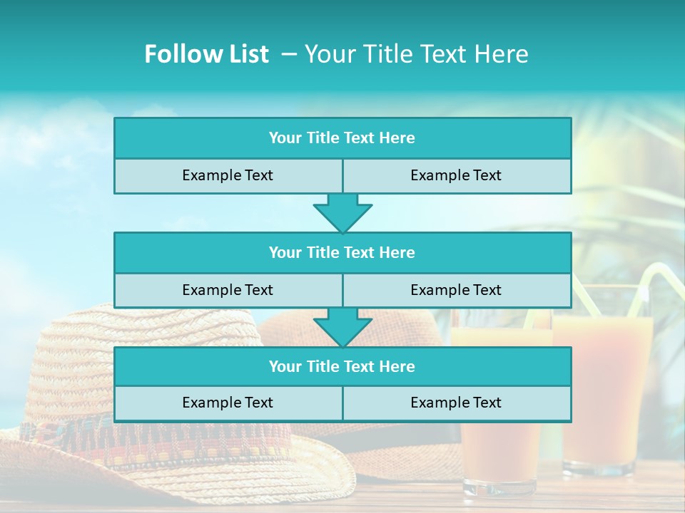 Drink Holiday Coastline PowerPoint Template