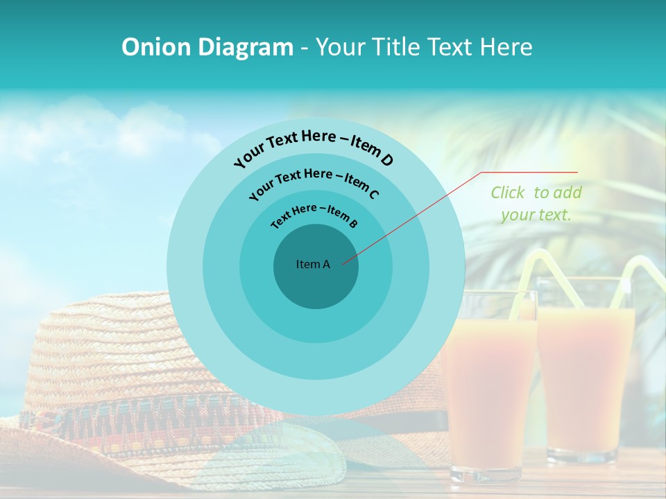 Drink Holiday Coastline PowerPoint Template