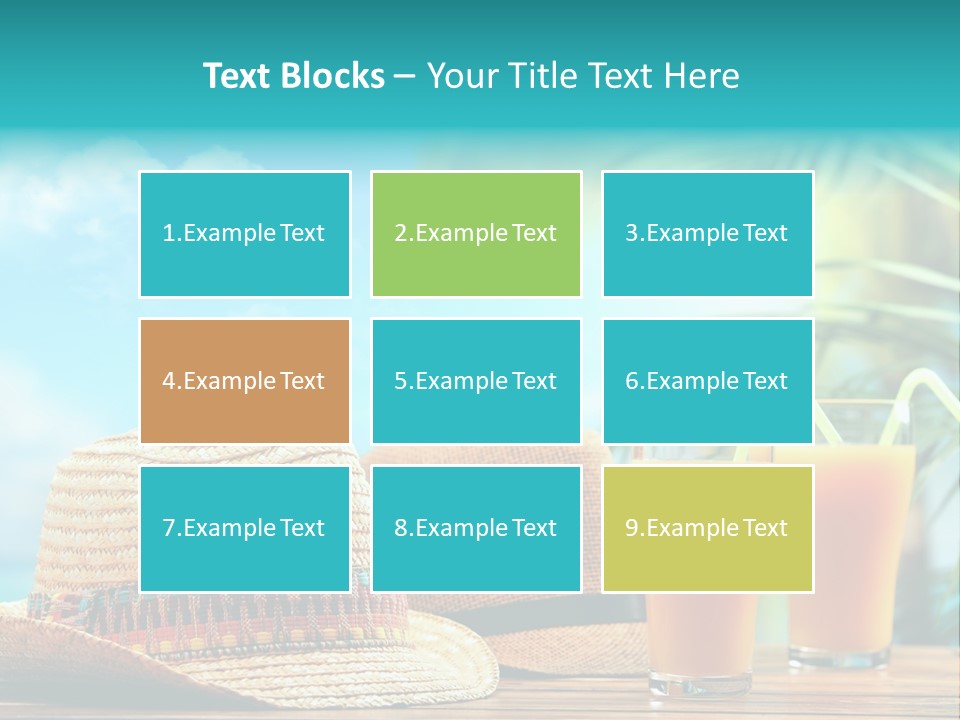 Drink Holiday Coastline PowerPoint Template