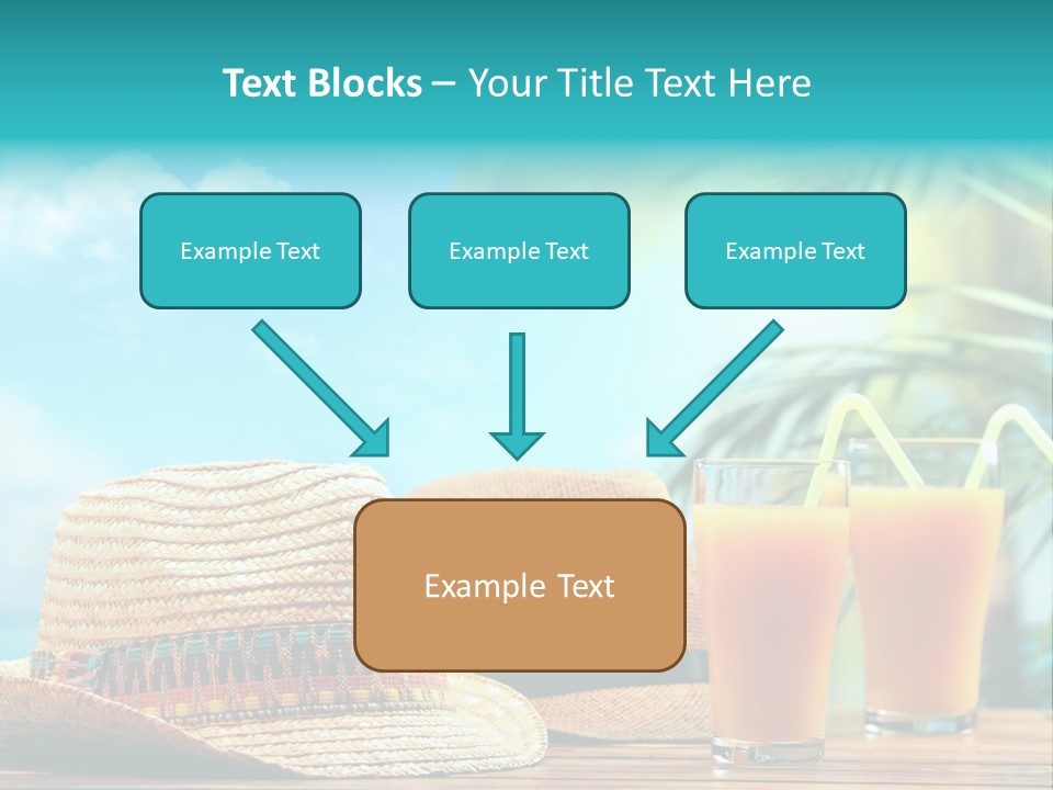 Drink Holiday Coastline PowerPoint Template