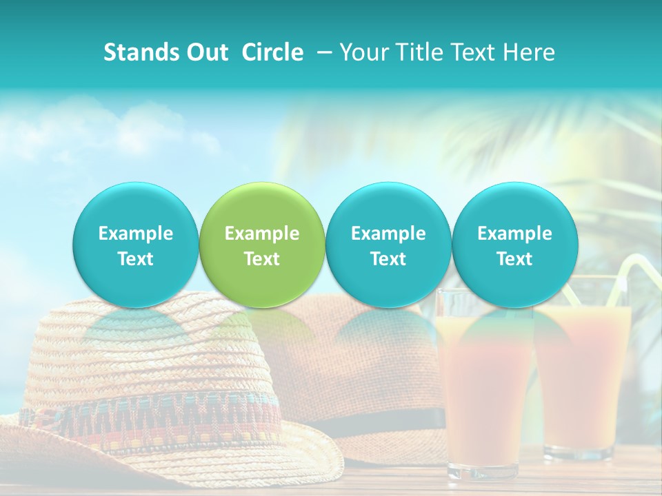 Drink Holiday Coastline PowerPoint Template