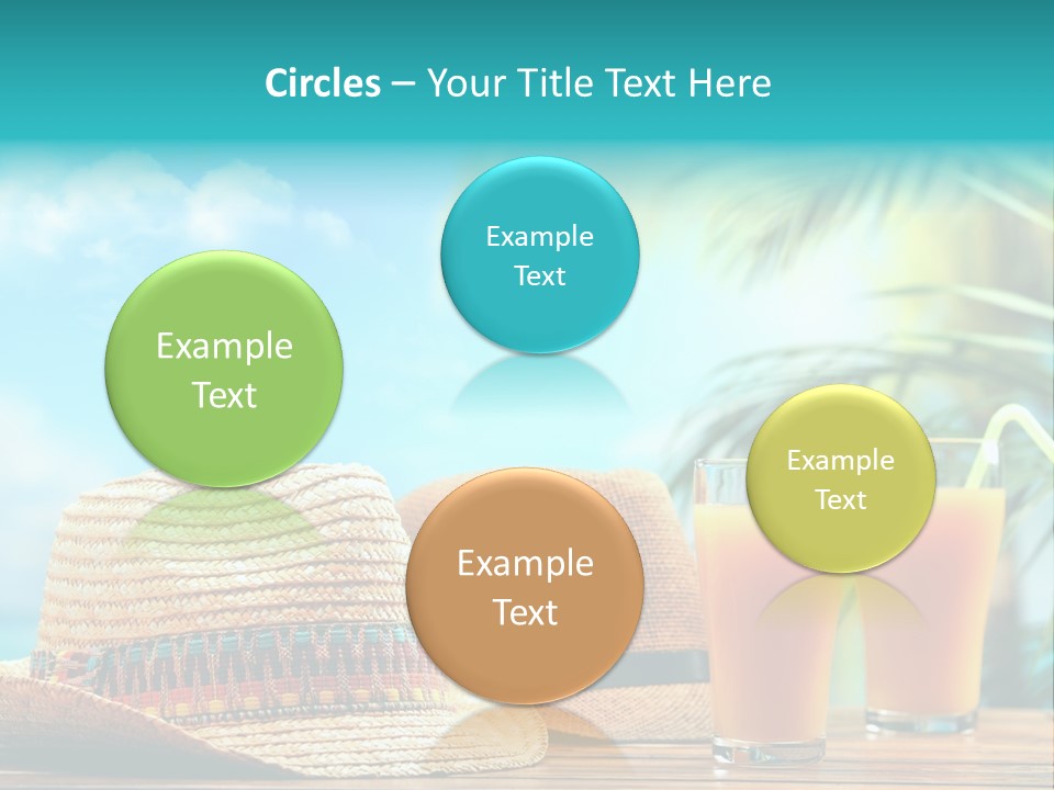 Drink Holiday Coastline PowerPoint Template