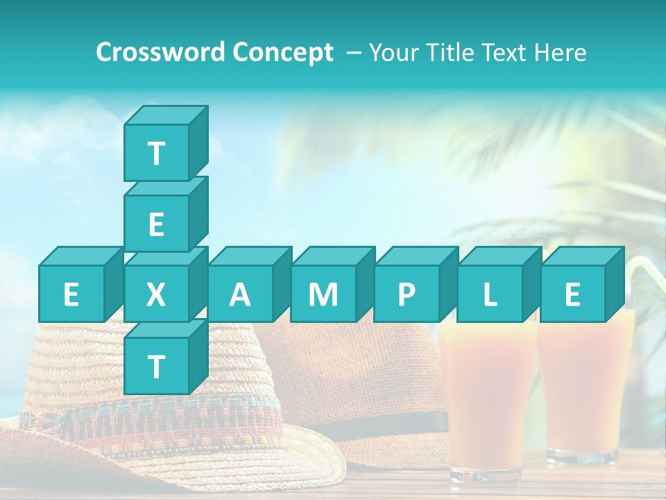 Drink Holiday Coastline PowerPoint Template