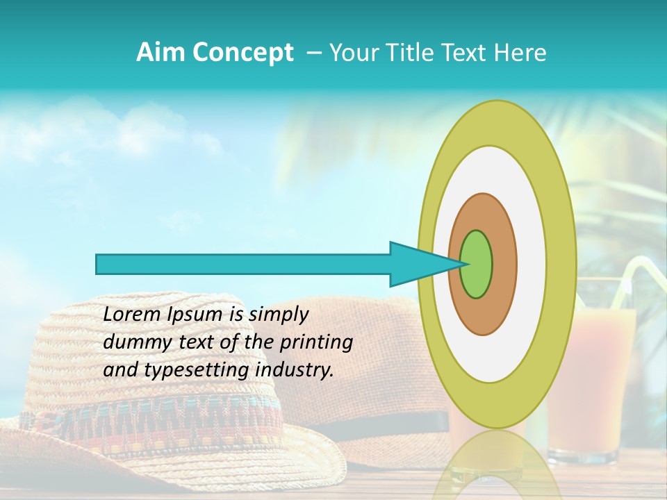 Drink Holiday Coastline PowerPoint Template