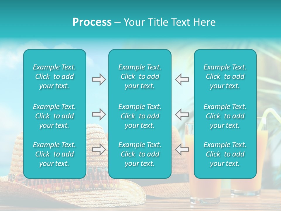 Drink Holiday Coastline PowerPoint Template