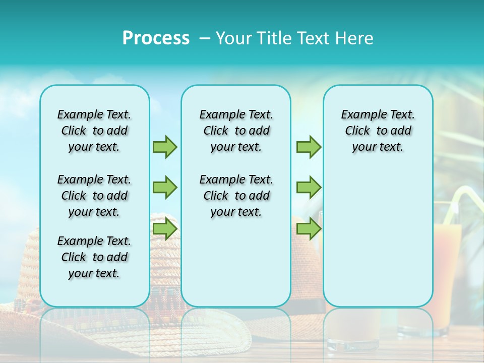 Drink Holiday Coastline PowerPoint Template