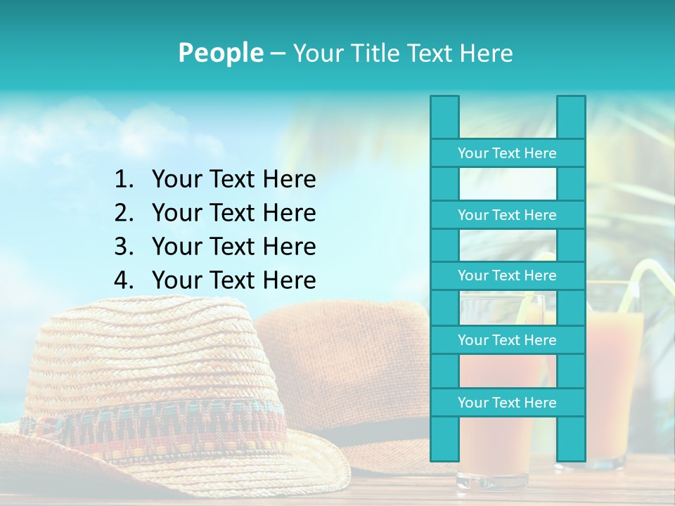 Drink Holiday Coastline PowerPoint Template
