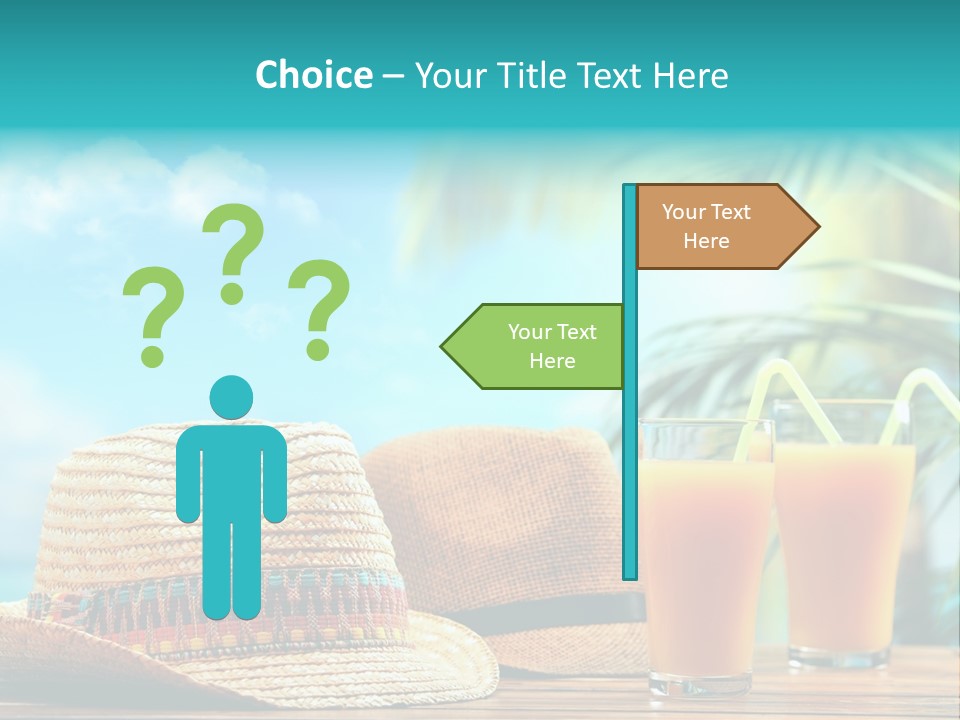 Drink Holiday Coastline PowerPoint Template