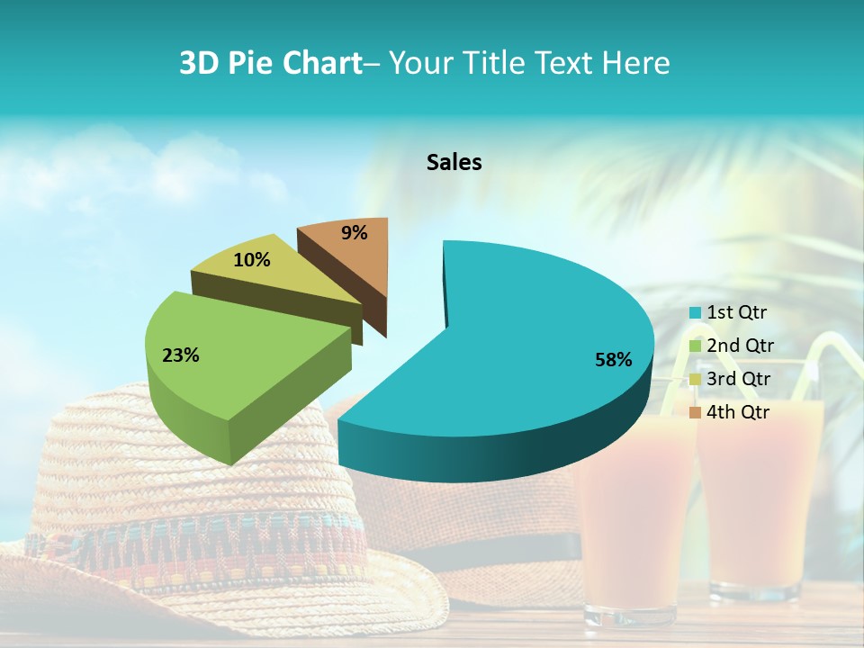 Drink Holiday Coastline PowerPoint Template