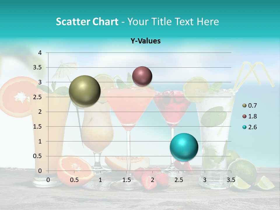 Strawberry Mojito Sunrise PowerPoint Template