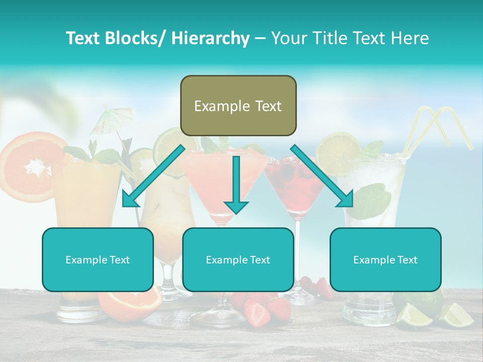 Strawberry Mojito Sunrise PowerPoint Template