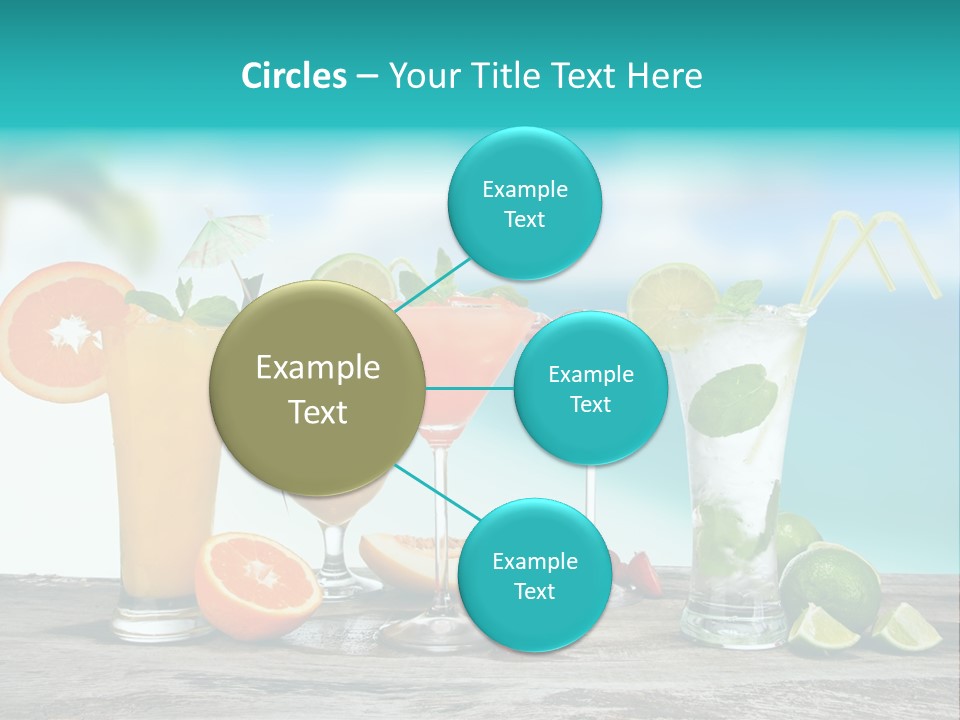 Strawberry Mojito Sunrise PowerPoint Template