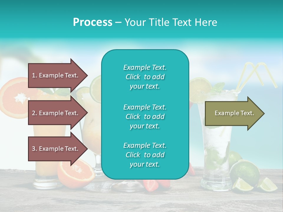 Strawberry Mojito Sunrise PowerPoint Template