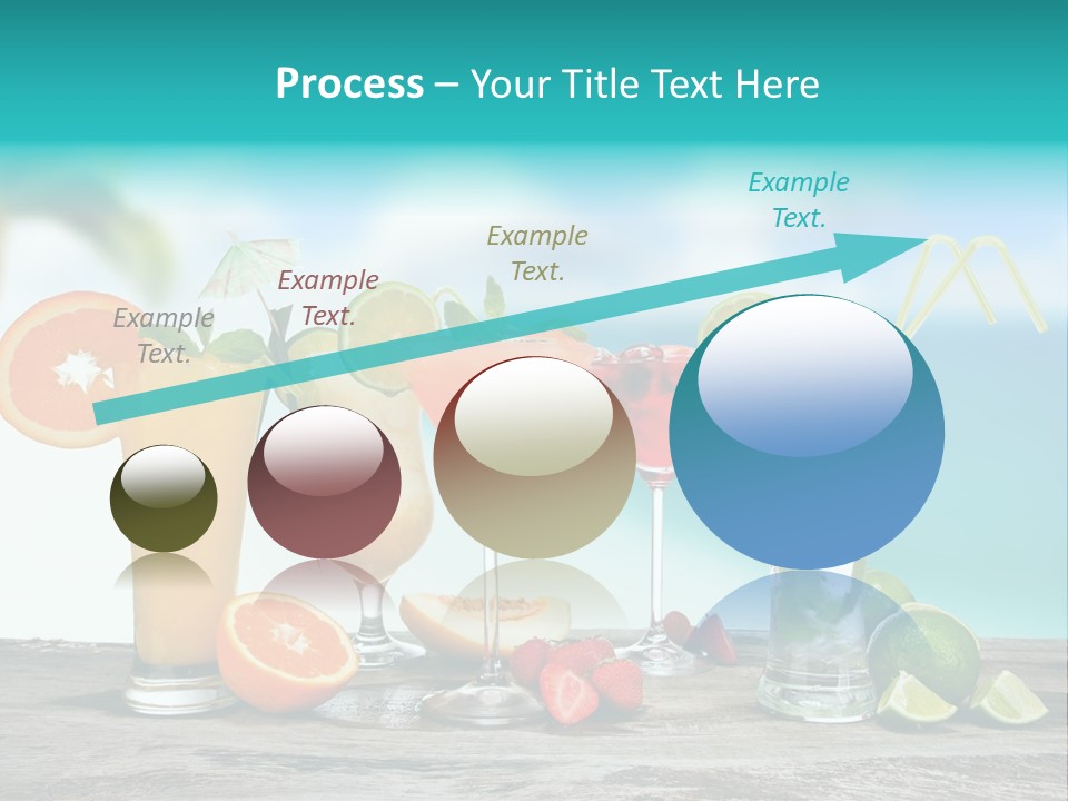 Strawberry Mojito Sunrise PowerPoint Template