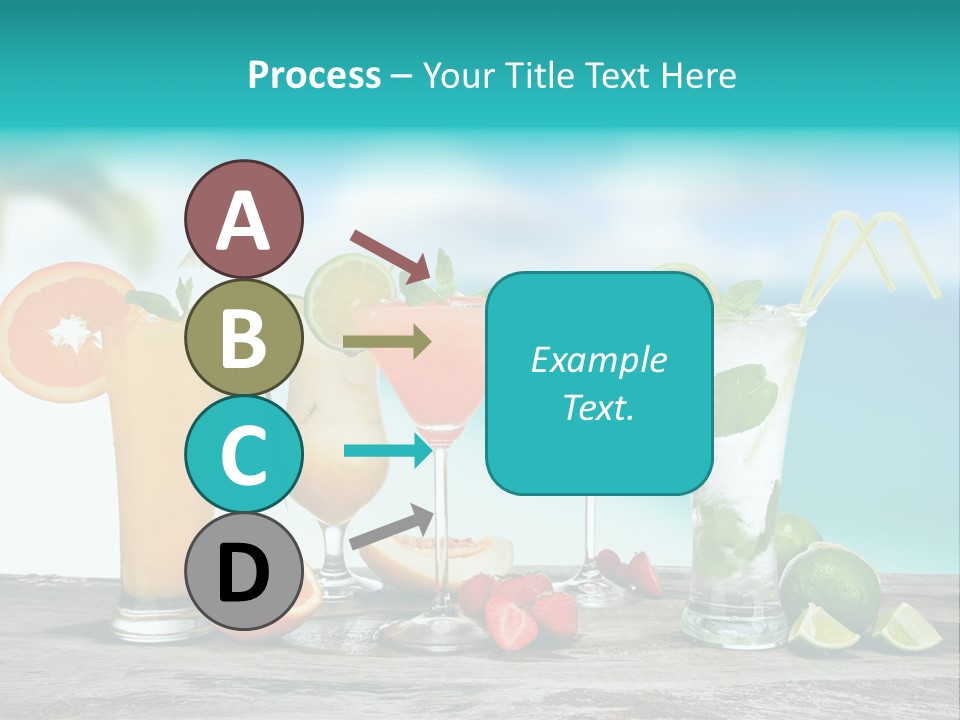 Strawberry Mojito Sunrise PowerPoint Template