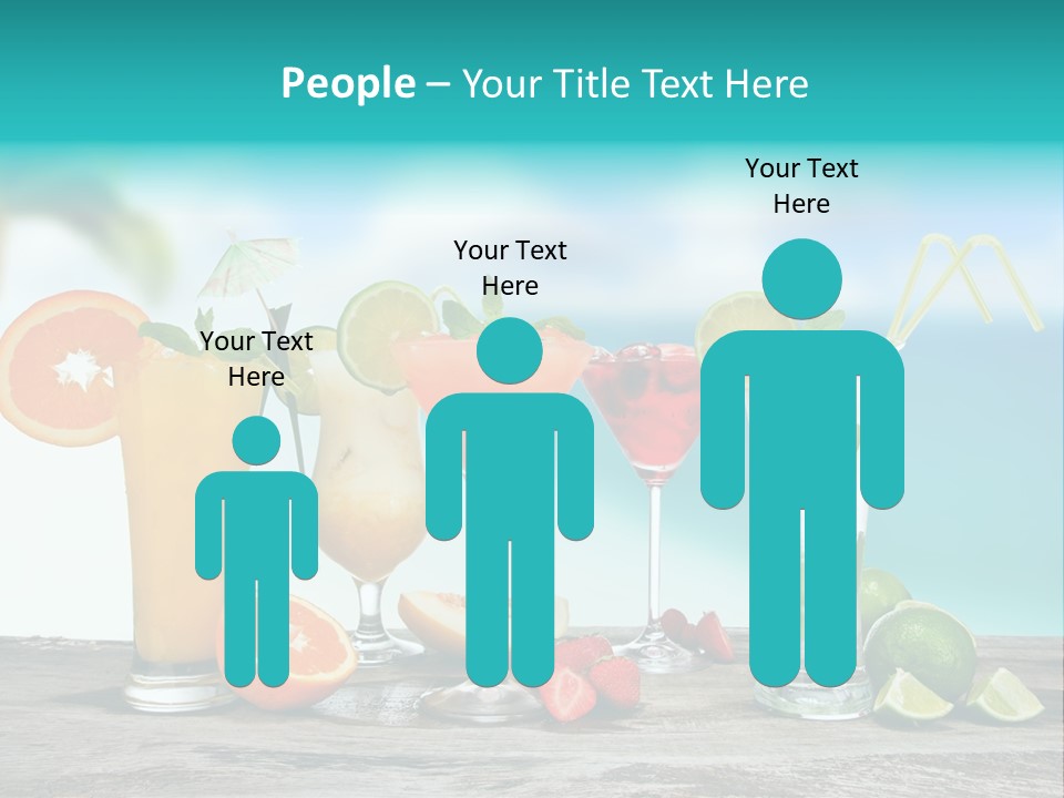 Strawberry Mojito Sunrise PowerPoint Template