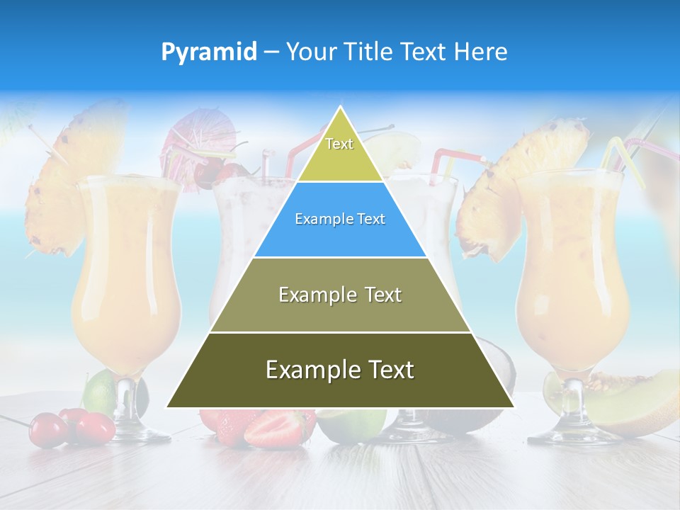 Coconut Cocktail Red PowerPoint Template