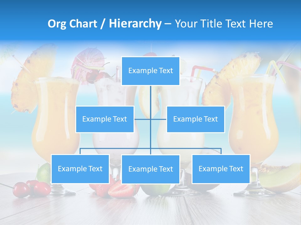 Coconut Cocktail Red PowerPoint Template