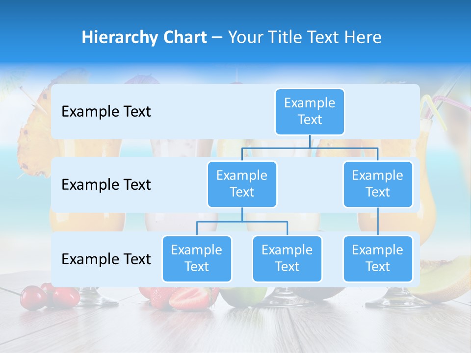 Coconut Cocktail Red PowerPoint Template