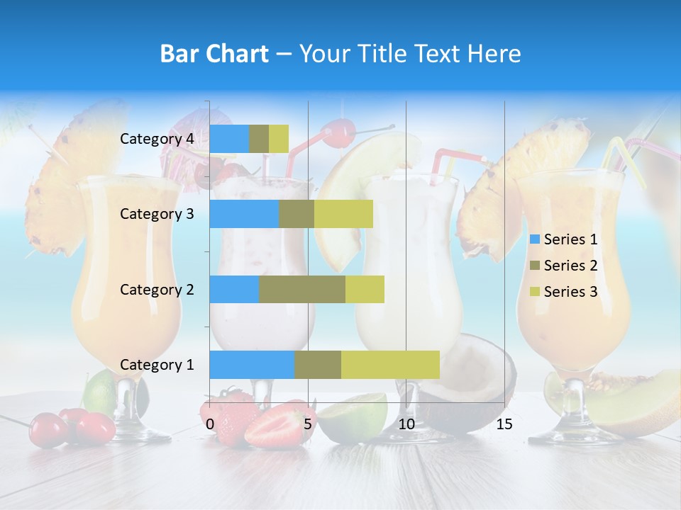 Coconut Cocktail Red PowerPoint Template