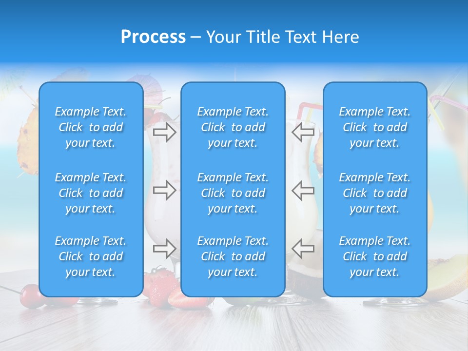 Coconut Cocktail Red PowerPoint Template