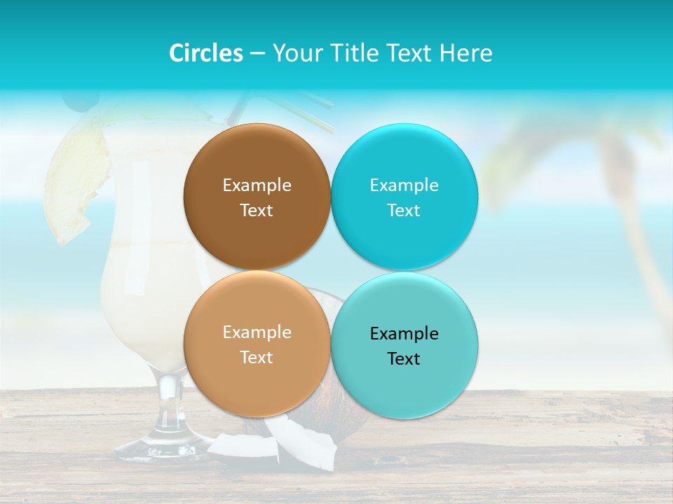 Melon Deck Glassware PowerPoint Template