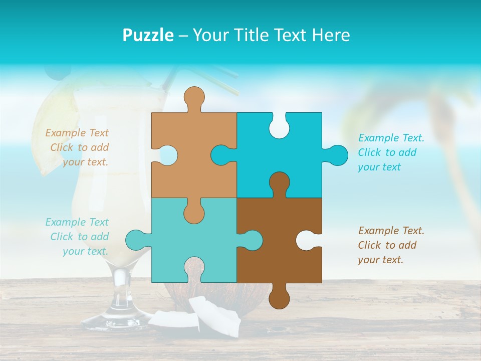Melon Deck Glassware PowerPoint Template