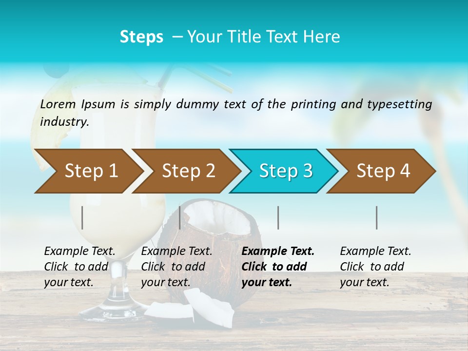 Melon Deck Glassware PowerPoint Template