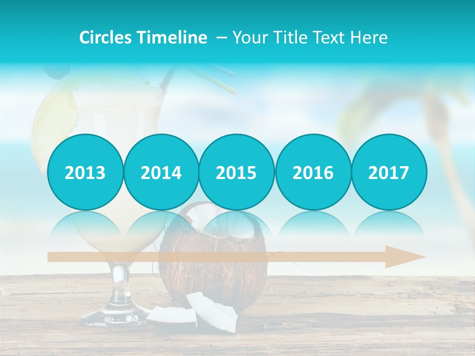 Melon Deck Glassware PowerPoint Template