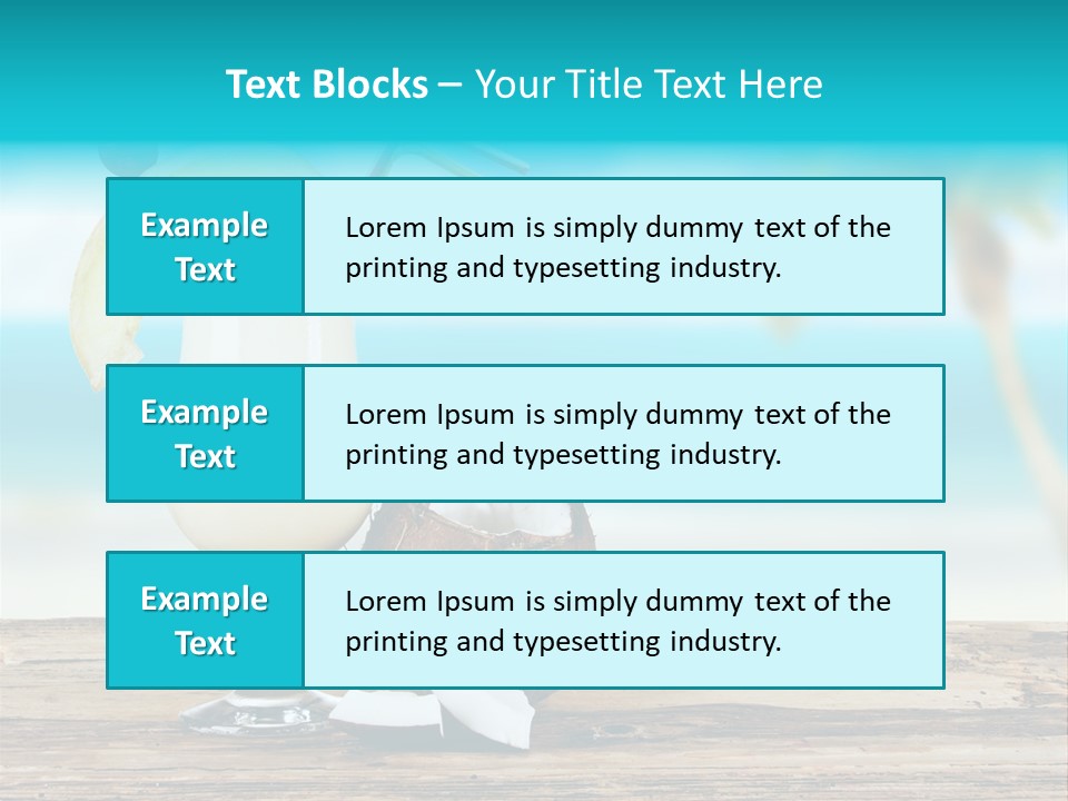 Melon Deck Glassware PowerPoint Template