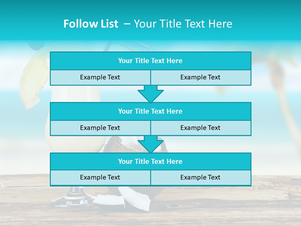 Melon Deck Glassware PowerPoint Template