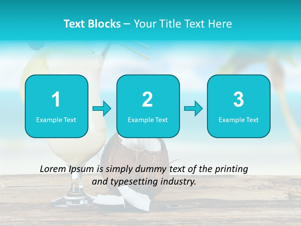 Melon Deck Glassware PowerPoint Template