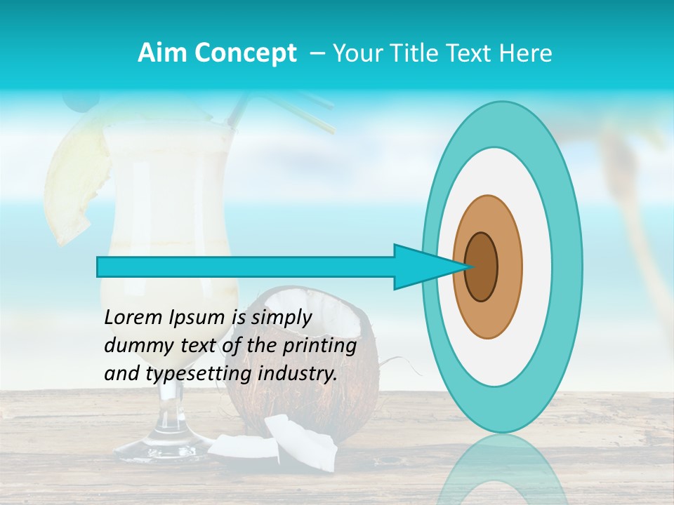 Melon Deck Glassware PowerPoint Template