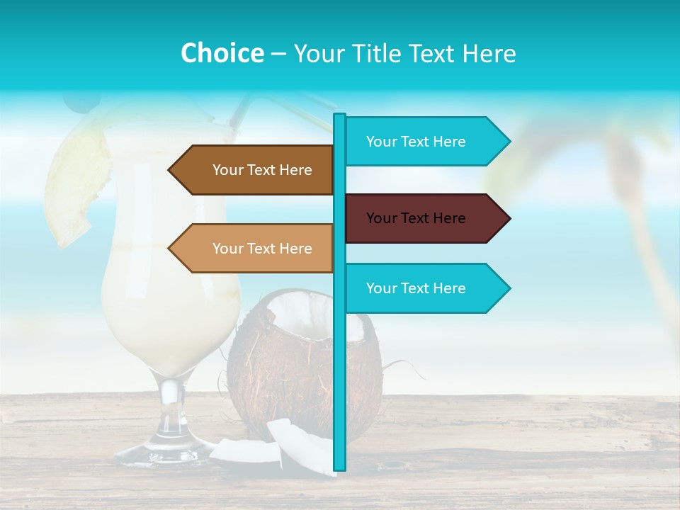 Melon Deck Glassware PowerPoint Template