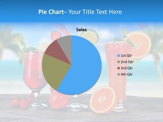 Palm Beverage Liquor PowerPoint Template