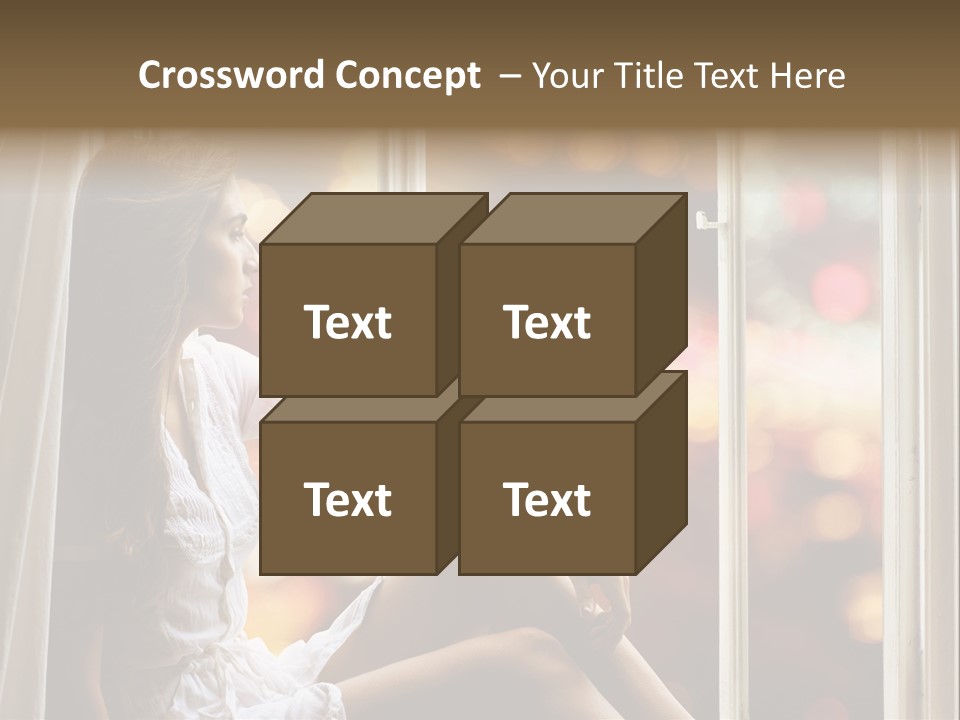 Abend Abwarten Melancholisch PowerPoint Template