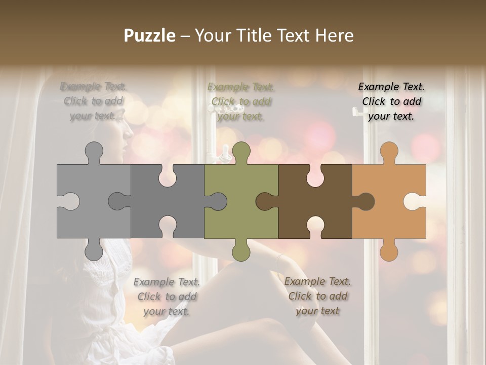 Abend Abwarten Melancholisch PowerPoint Template