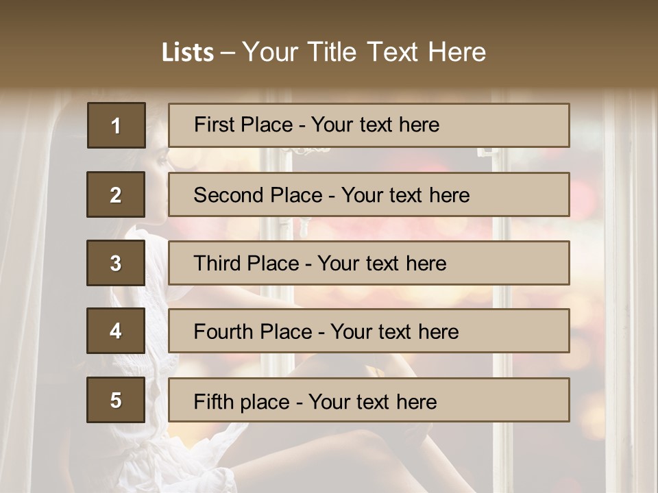 Abend Abwarten Melancholisch PowerPoint Template