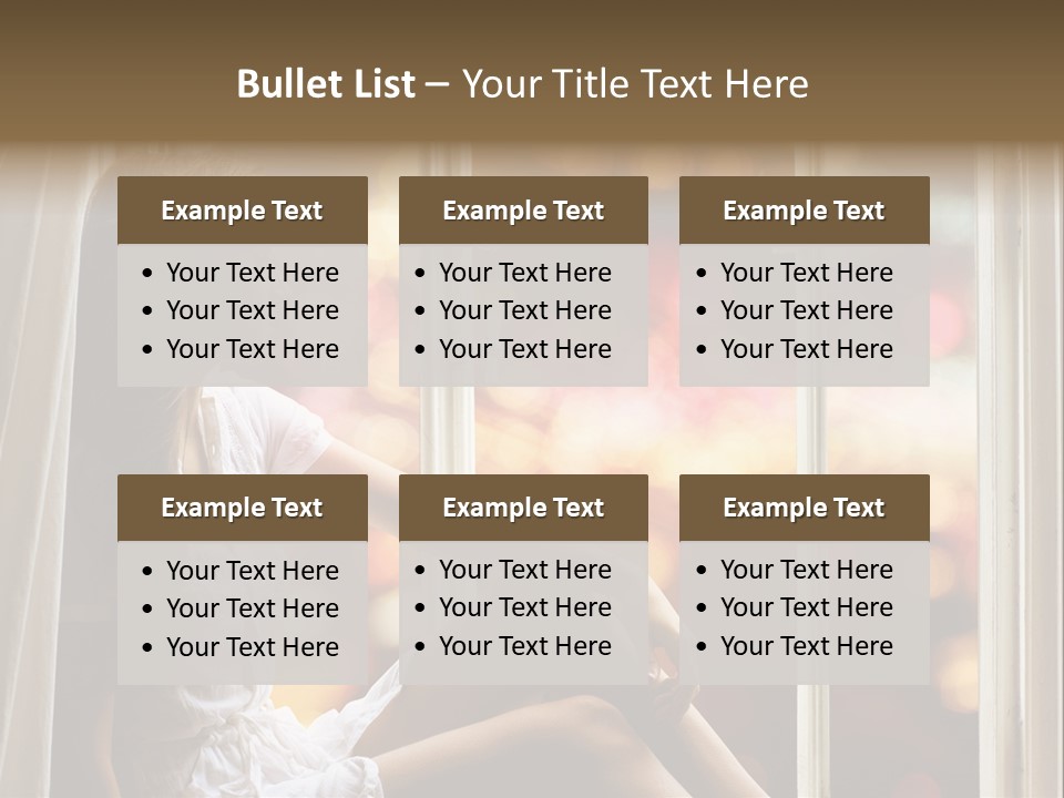 Abend Abwarten Melancholisch PowerPoint Template