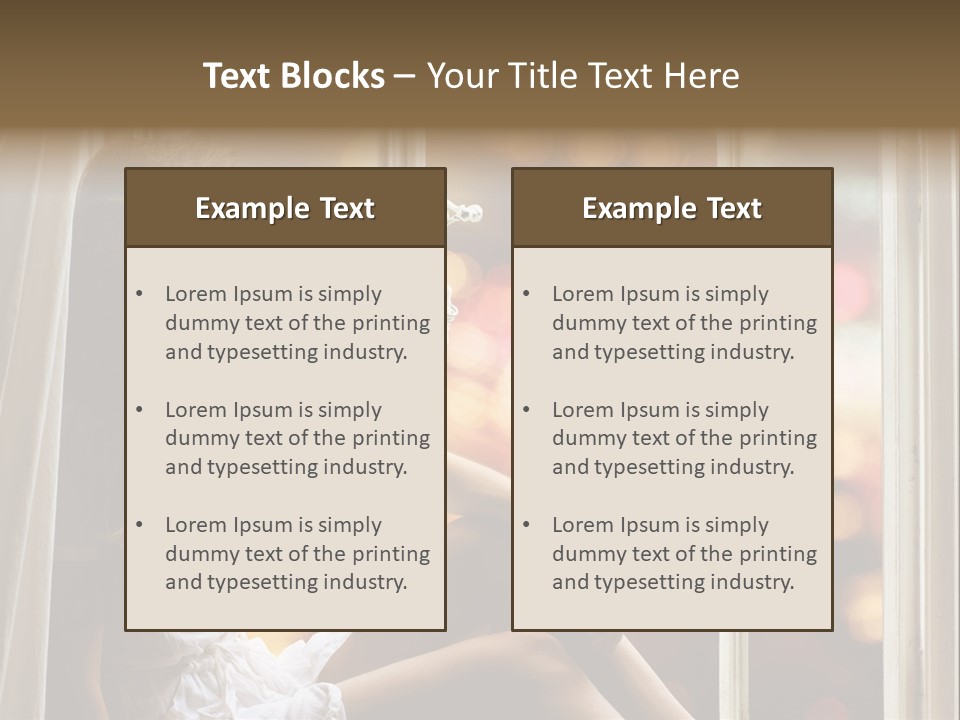 Abend Abwarten Melancholisch PowerPoint Template