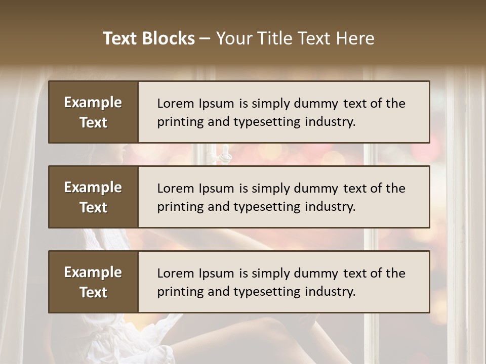 Abend Abwarten Melancholisch PowerPoint Template