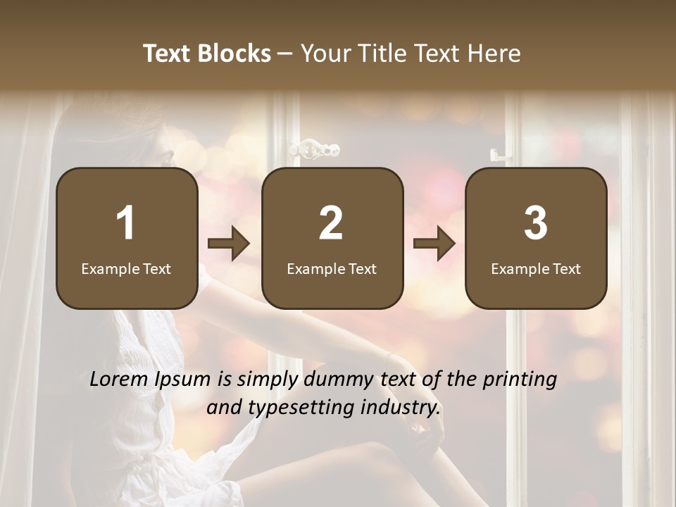 Abend Abwarten Melancholisch PowerPoint Template
